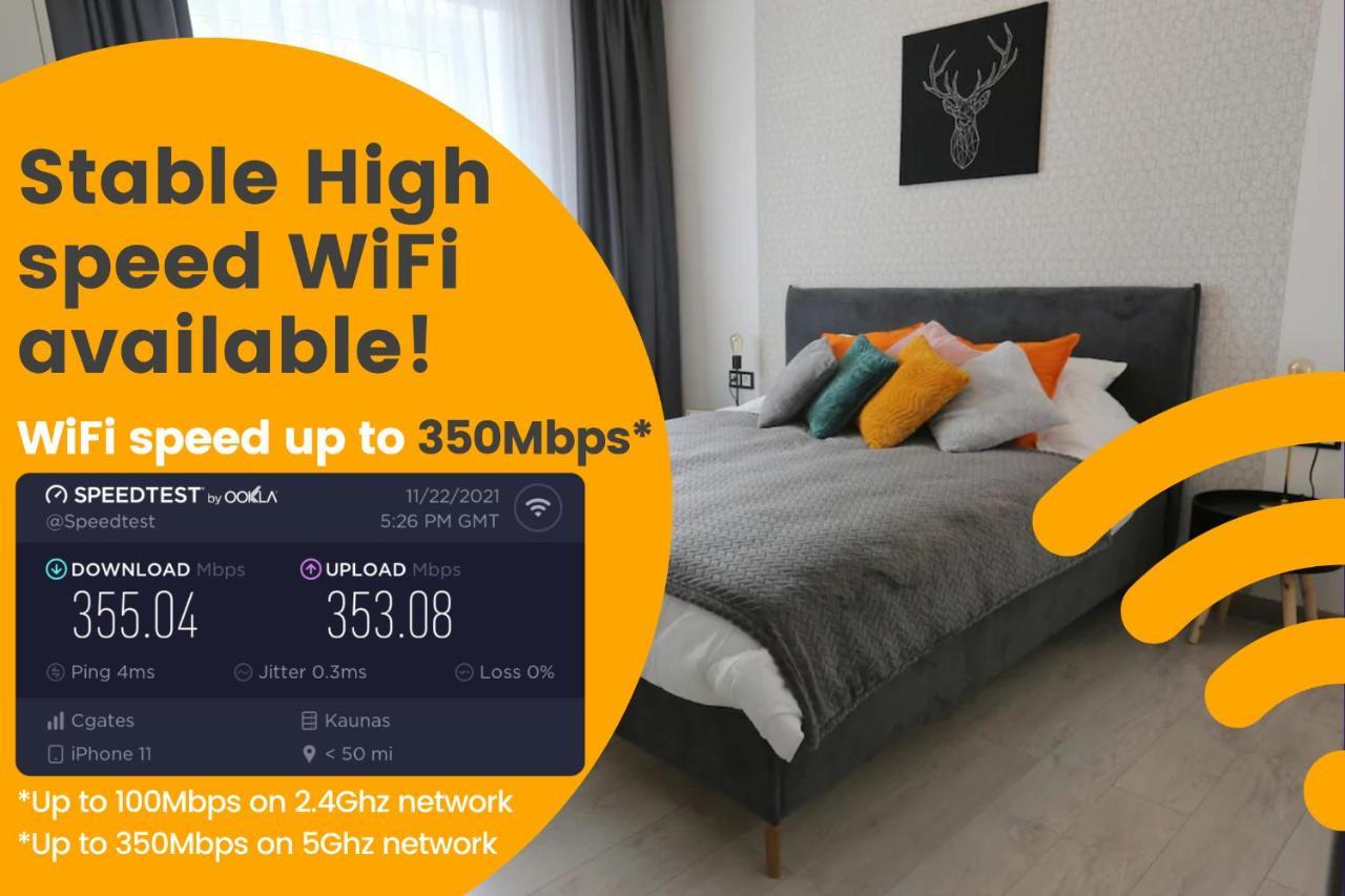 Comfy 2 Room Apartment - Free Parking - 350Mbps Wifi - Netflix Κάουνας Εξωτερικό φωτογραφία